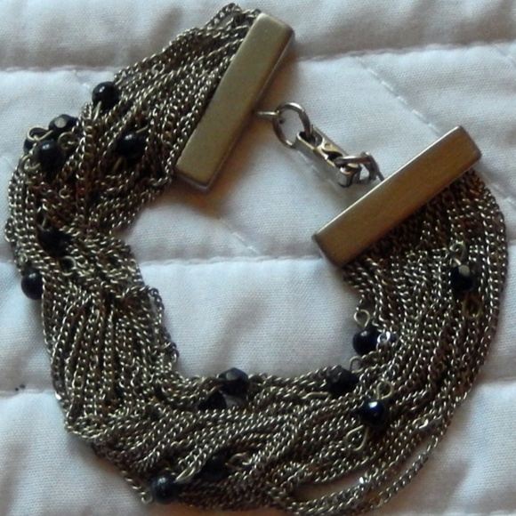 Silver Strands BOHO Bracelet - Vintage - Picture 1 of 5